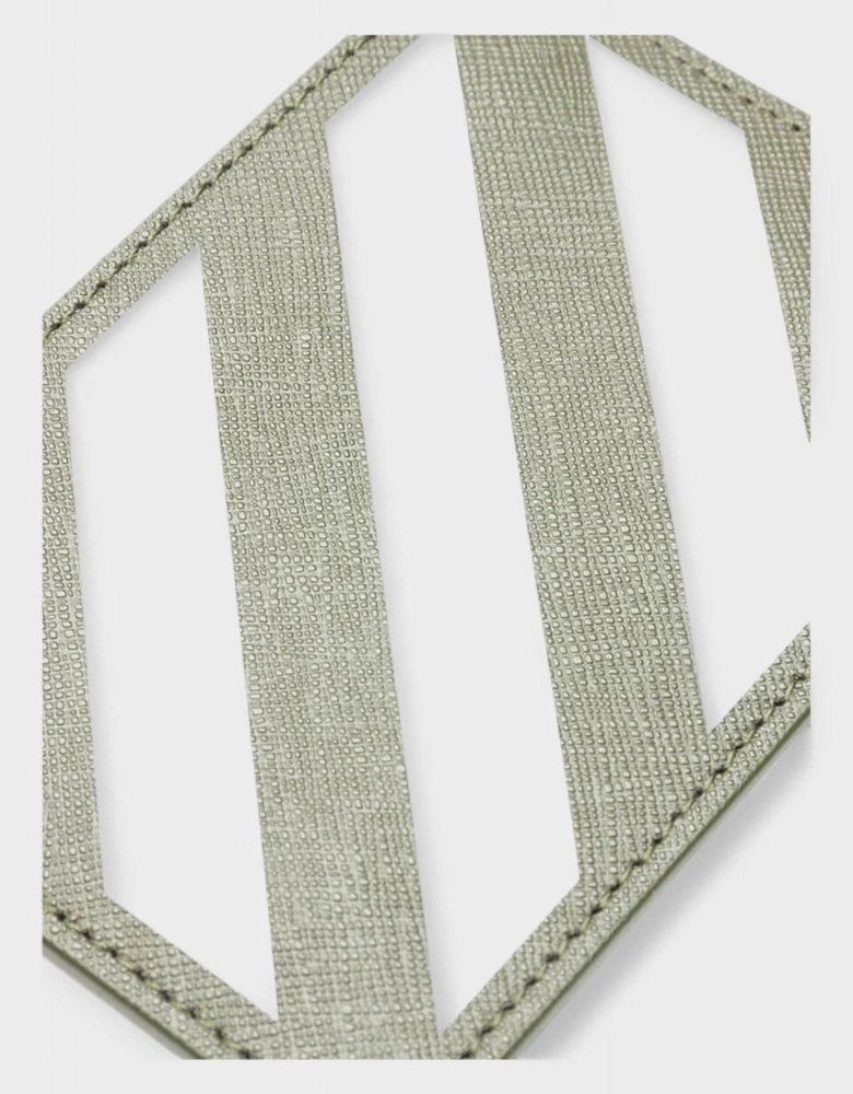 Card Case Binder Diag Saff Military Green White