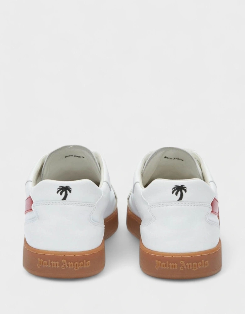 New Palm 1 Leather Sneakers White Red