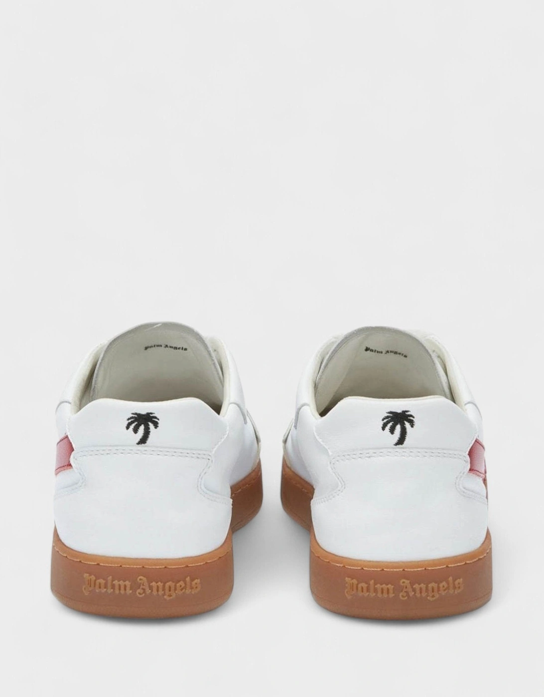New Palm 1 Leather Sneakers White Red