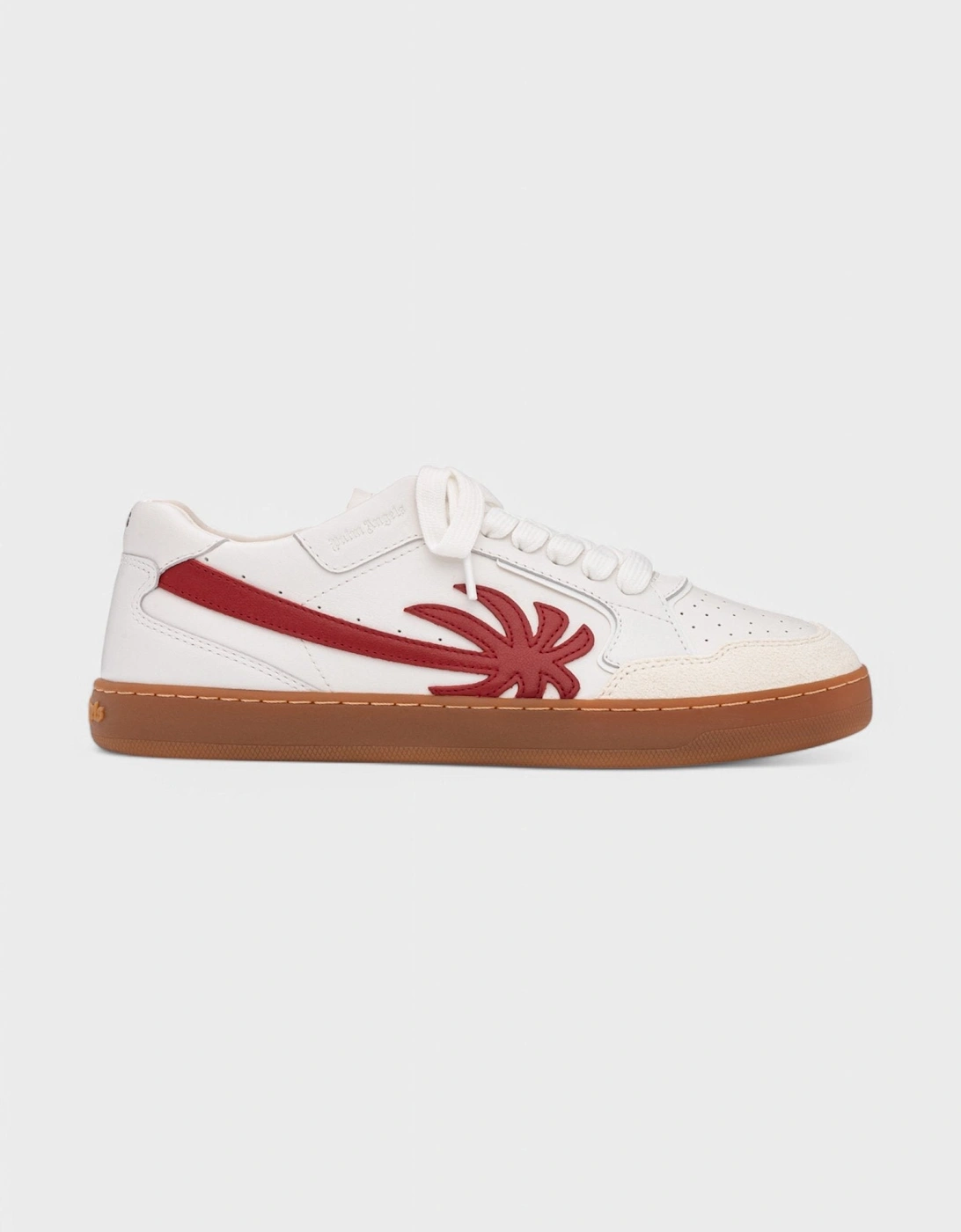 New Palm 1 Leather Sneakers White Red, 6 of 5