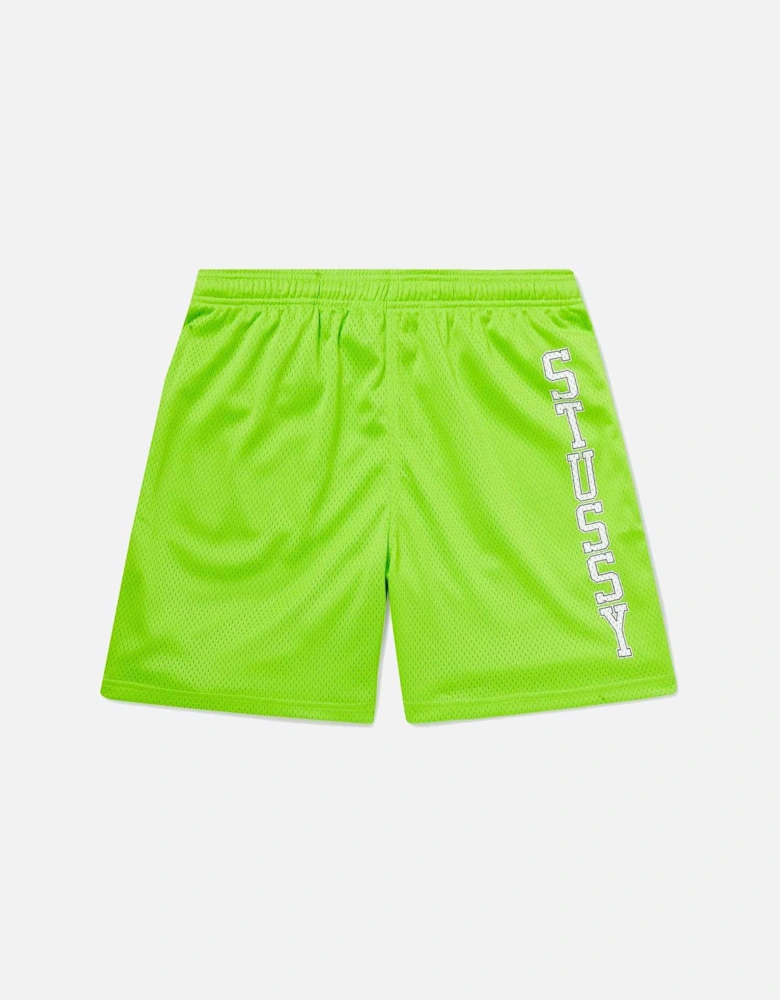 Lime Green Collegiate Mesh Shorts