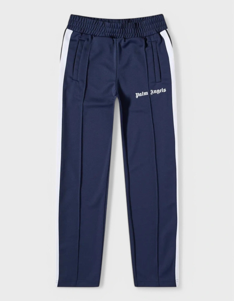 Side Stripe Track Pants Navy Blue/White