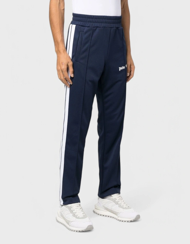 Side Stripe Track Pants Navy Blue/White