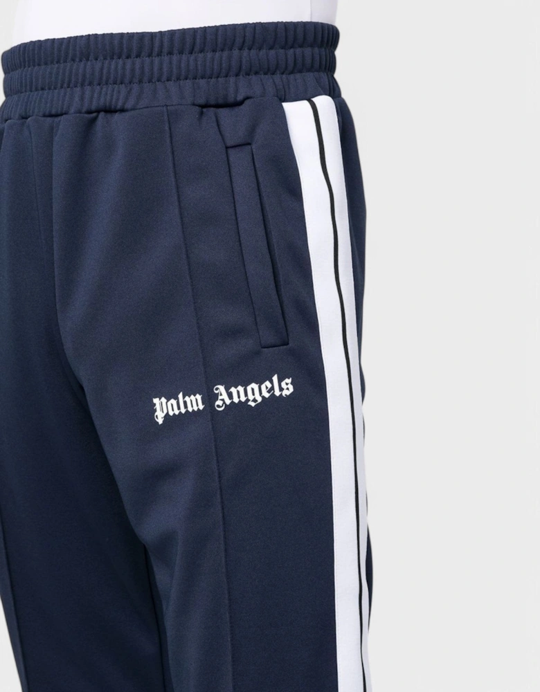 Side Stripe Track Pants Navy Blue/White