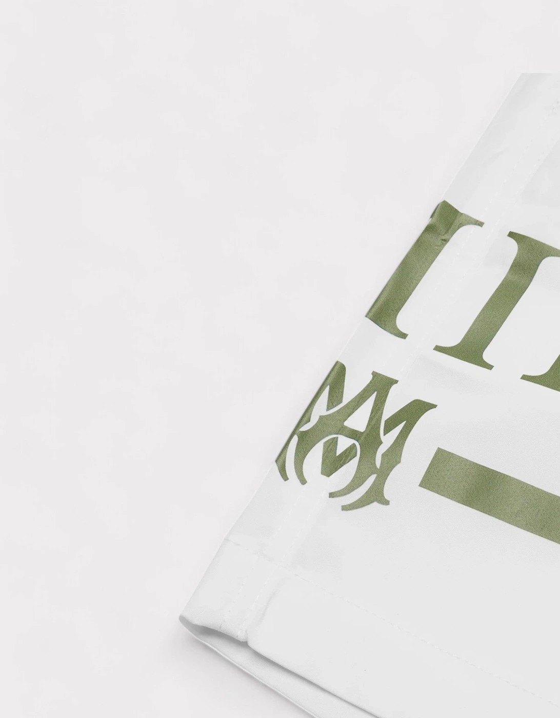 MA Bar Logo Swimshorts White / Khaki