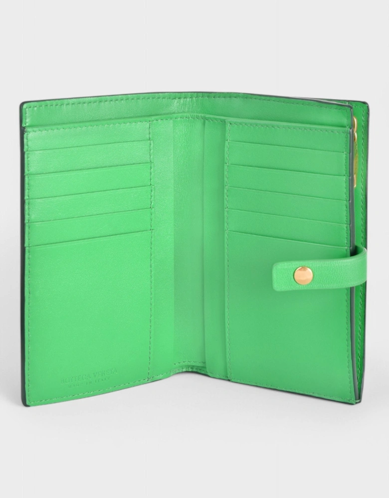 Intrecciato Bi-Fold Wallet Raintree