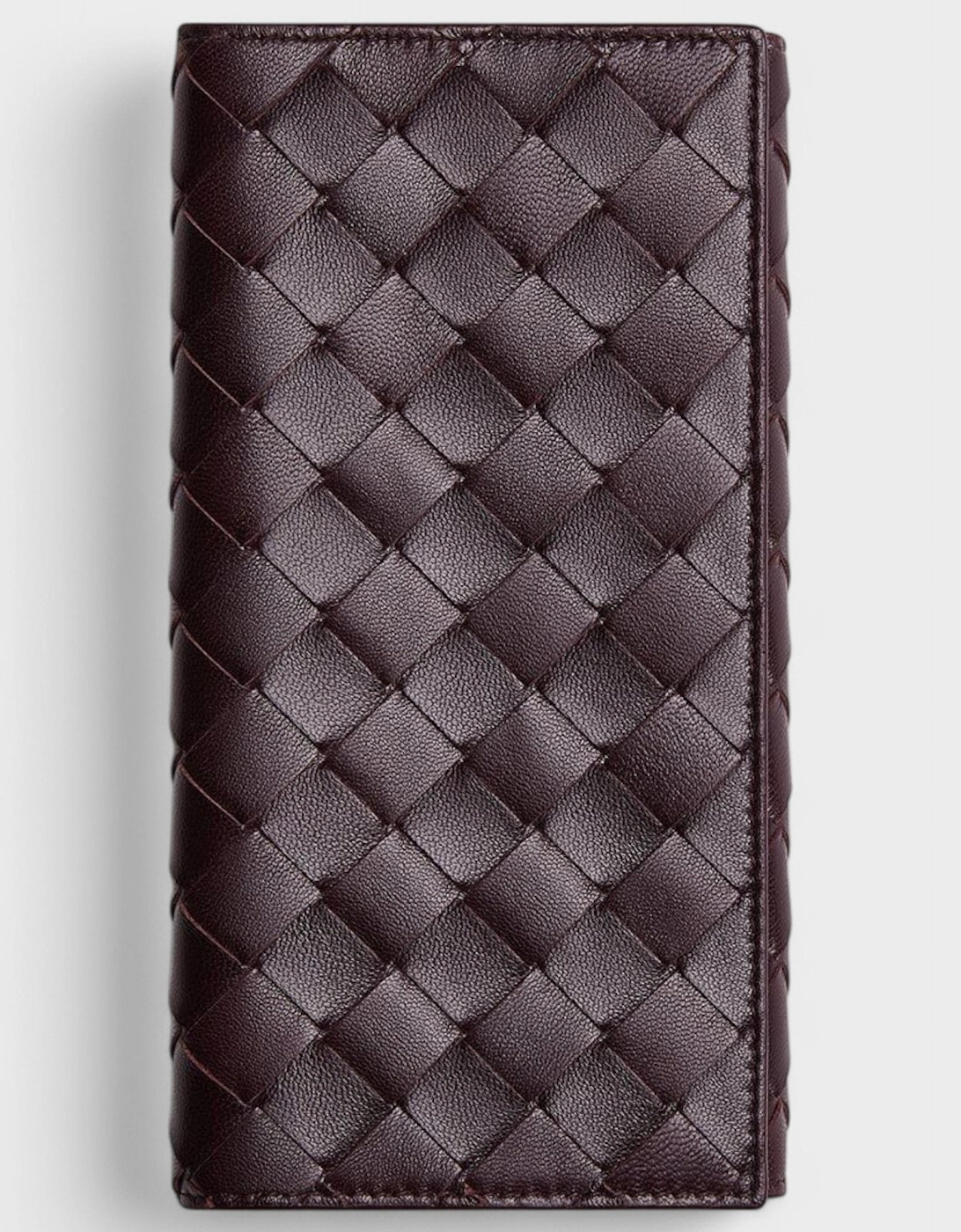 Intrecciato Bi-Fold Wallet Grape