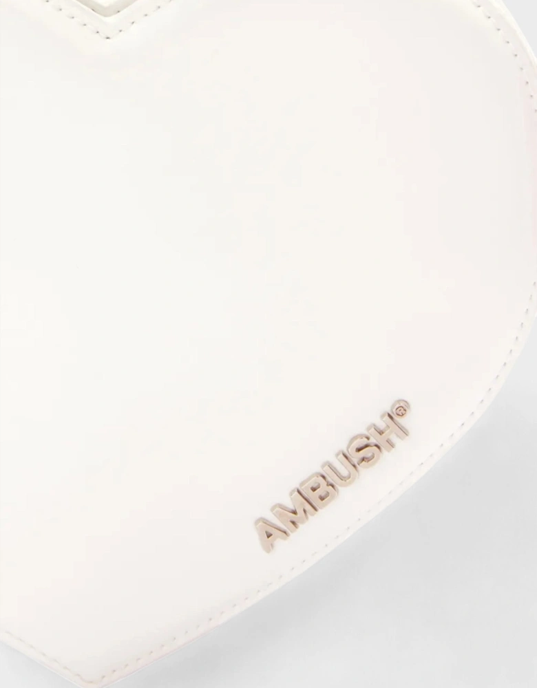 Heart Padlock Bag White