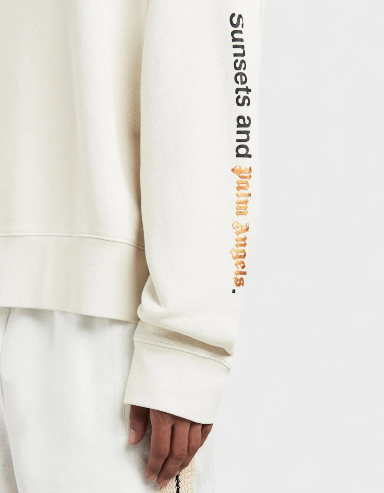 Sunsets Logo Hoodie Butter Black