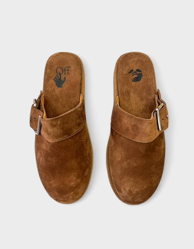 Comfort Leather Slipper Brown