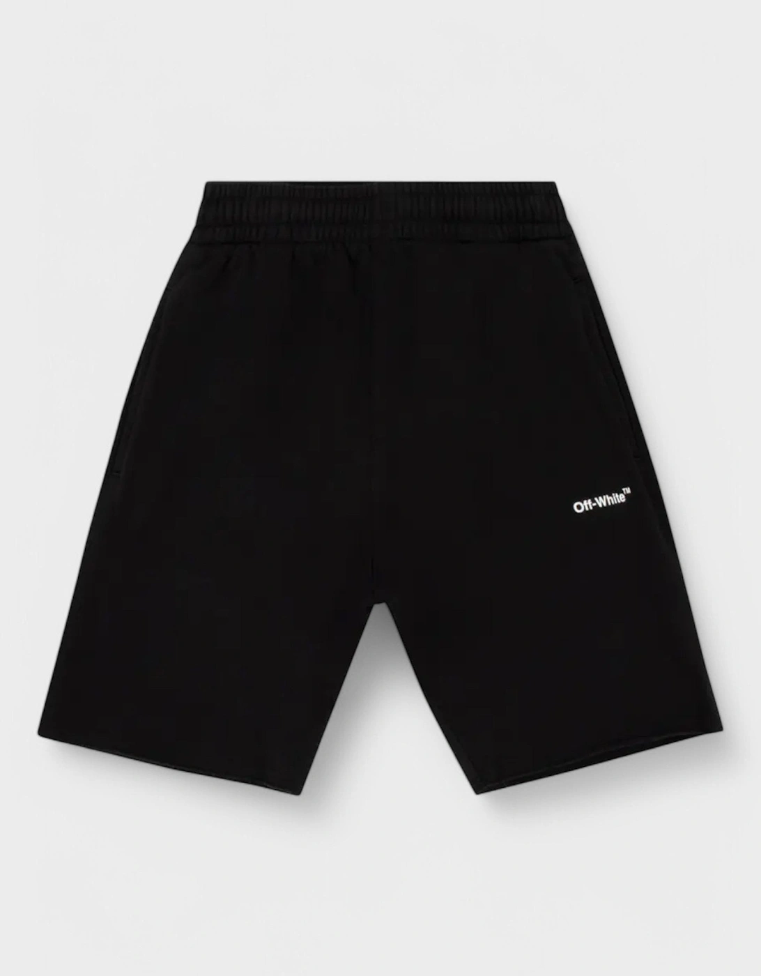 Diagonal Helvetica Shorts Black/White