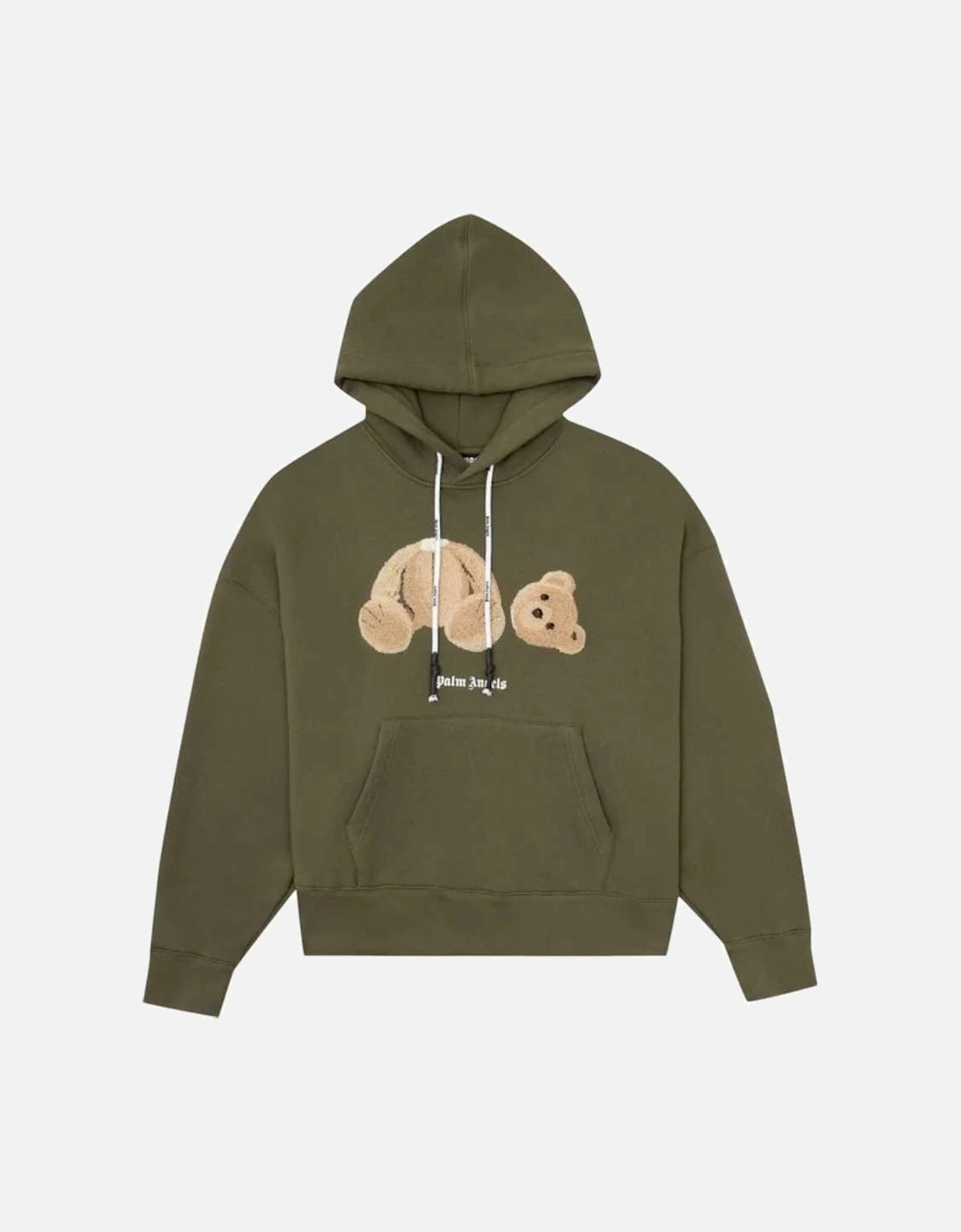 Embroidery Bear Hoodie Military/Brown, 3 of 2
