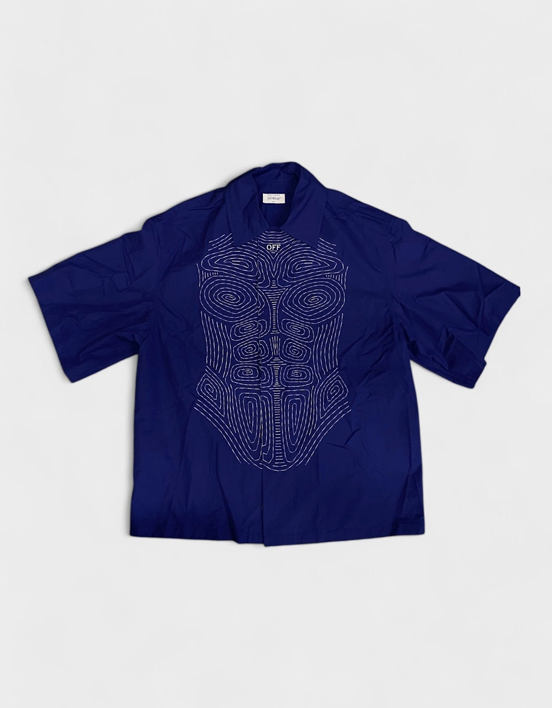 Off White Body Stitch S/S Shirt Blue White, 6 of 5
