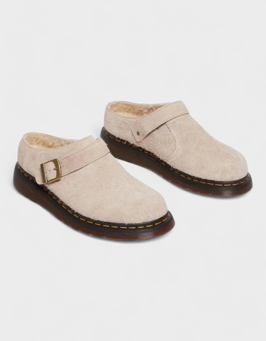 Isham Faux Shearling Lined Suede Mules