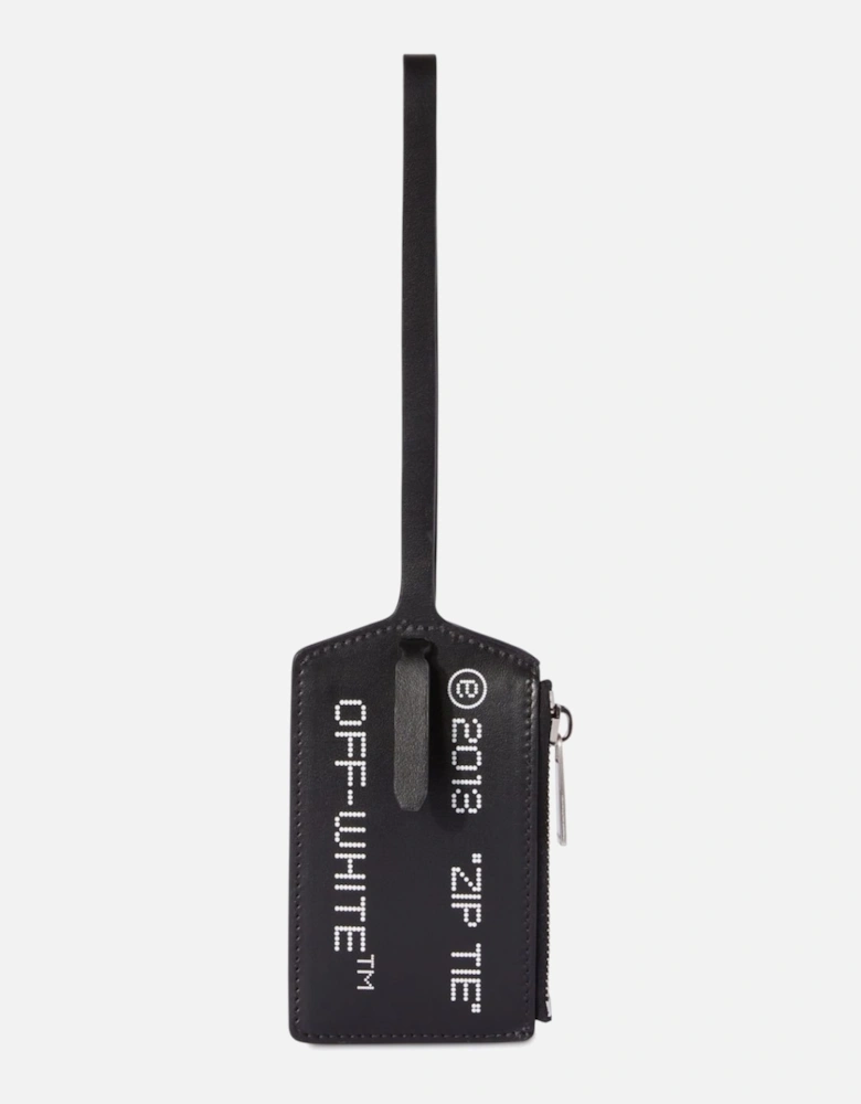 Zip Tie Zipped Card Case Black