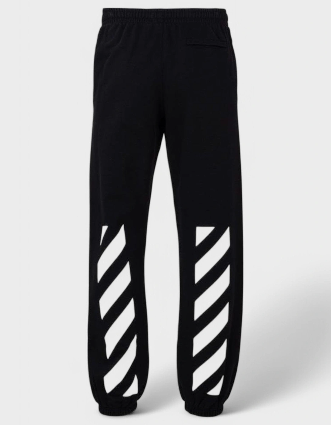 Diagonal Helvetica Slim Sweatpants Black/White, 3 of 2