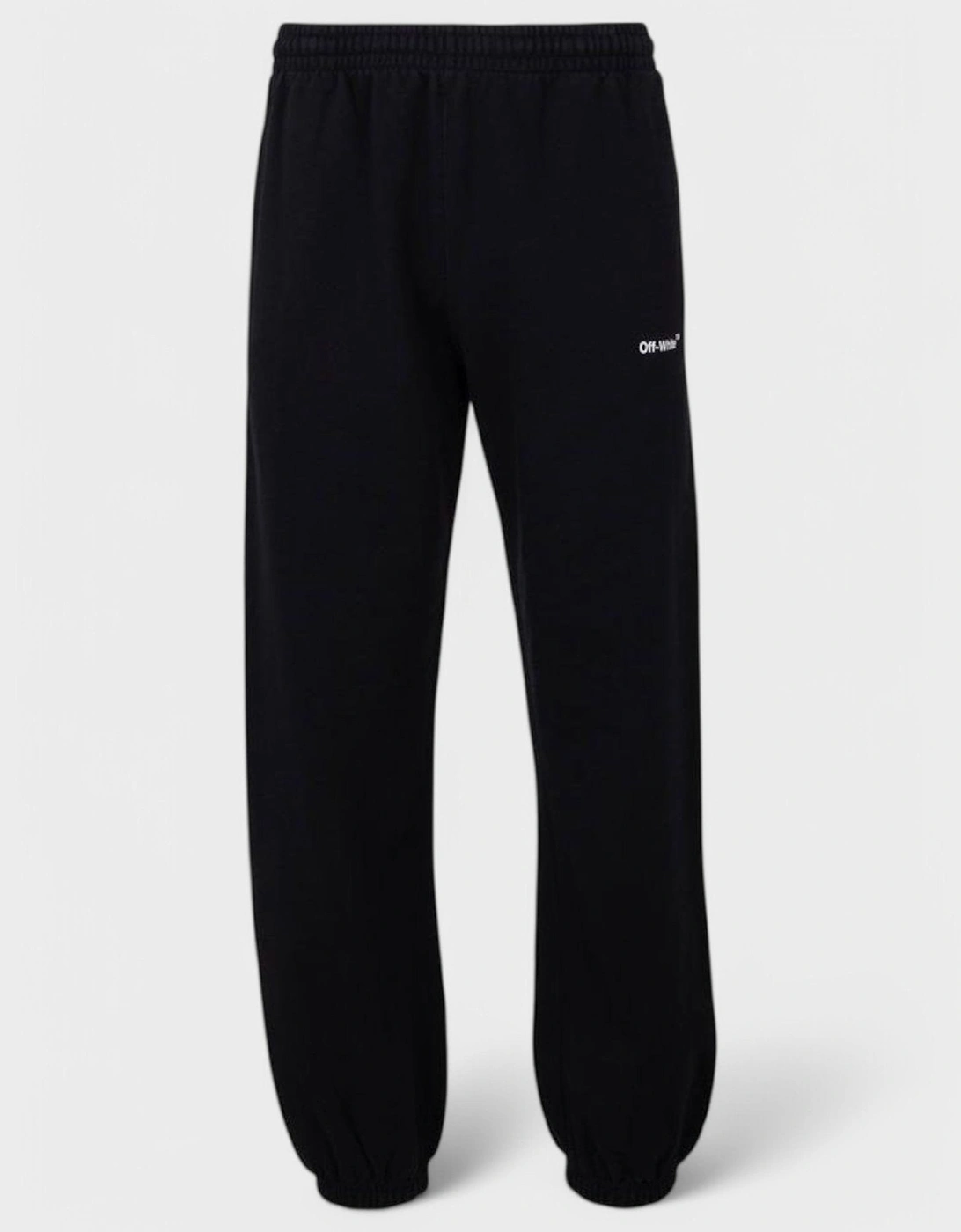 Diagonal Helvetica Slim Sweatpants Black/White
