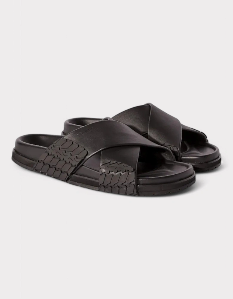Off White Deck Sliders Black