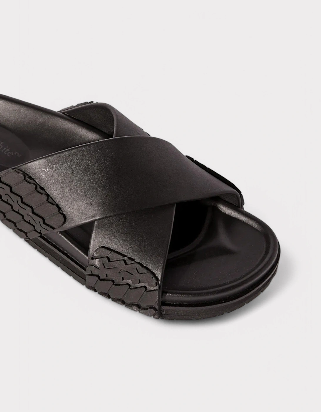 Off White Deck Sliders Black
