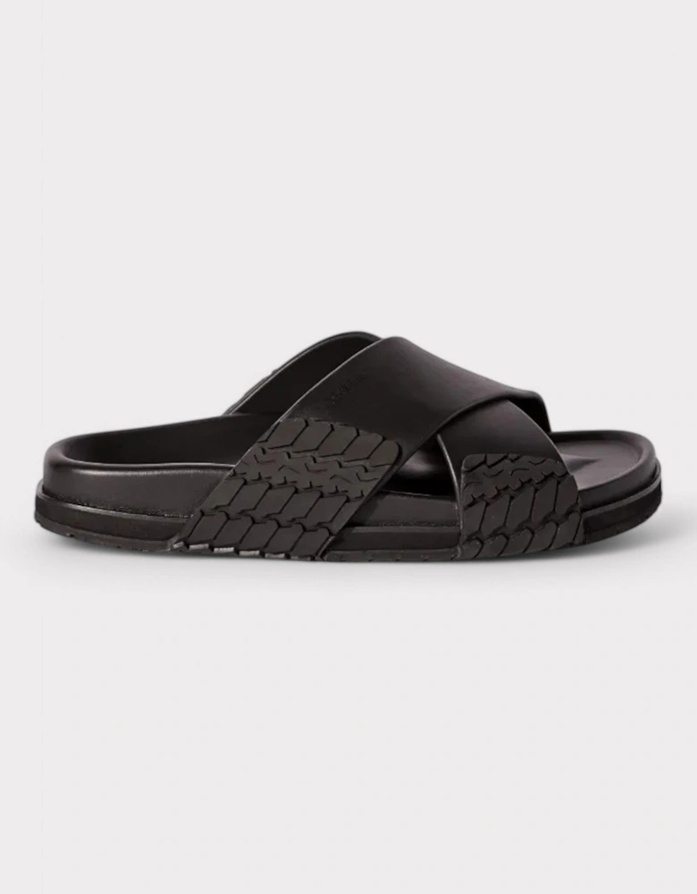 Off White Deck Sliders Black