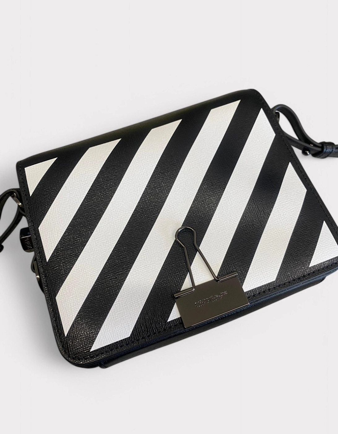 Diag Industrial Flap Bag Black White