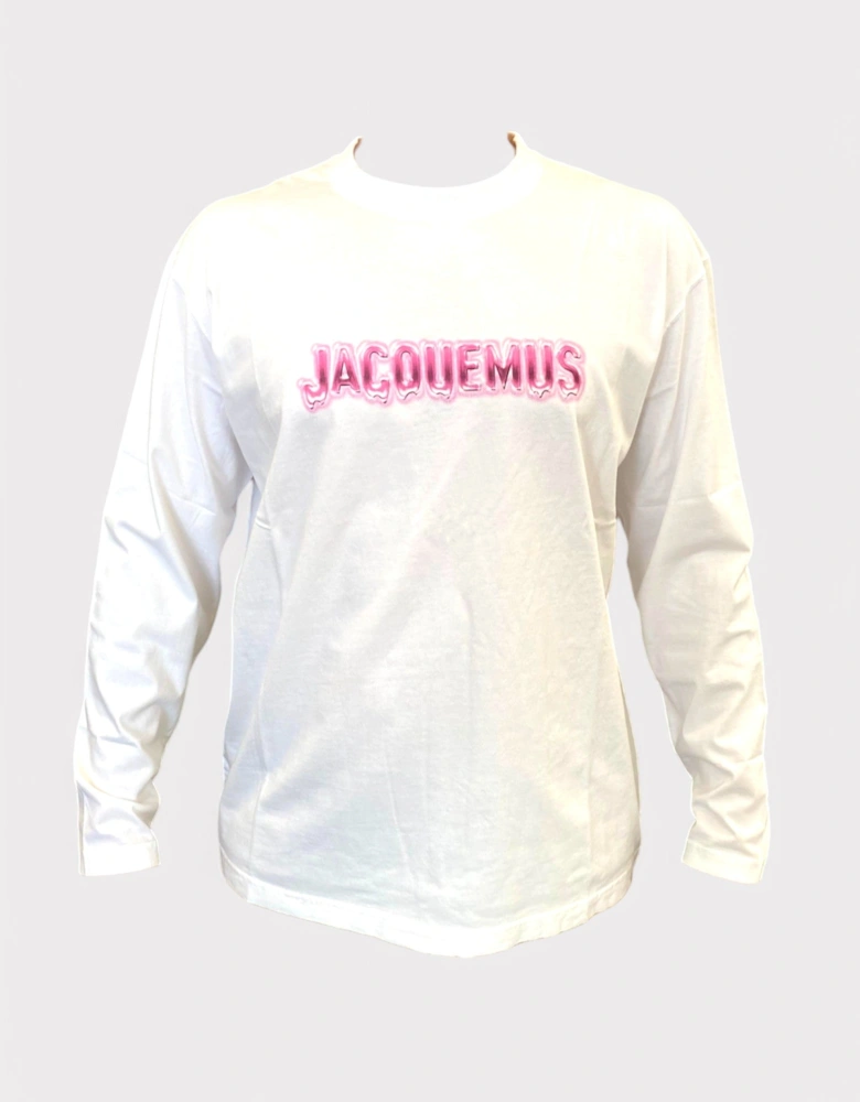 Long Sleeve Logo Shirt White