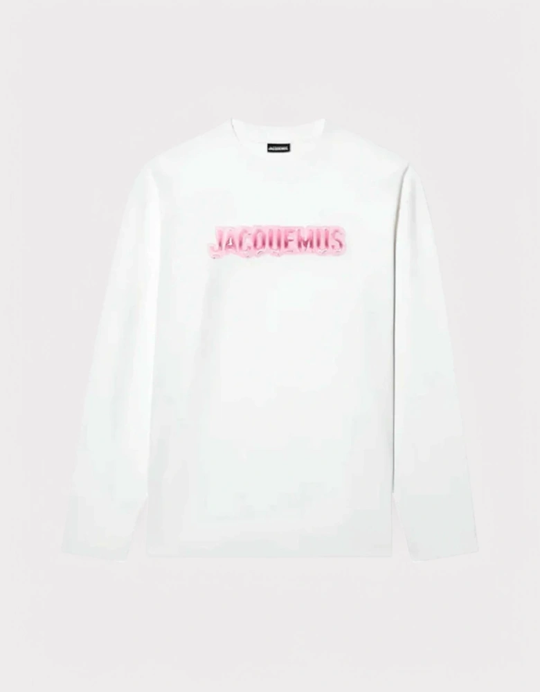 Long Sleeve Logo Shirt White