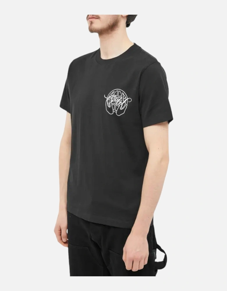 Hand Arrow Slim T-Shirt Black