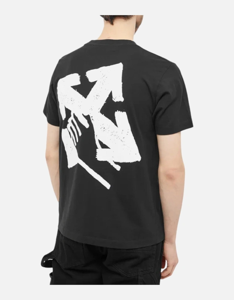 Hand Arrow Slim T-Shirt Black