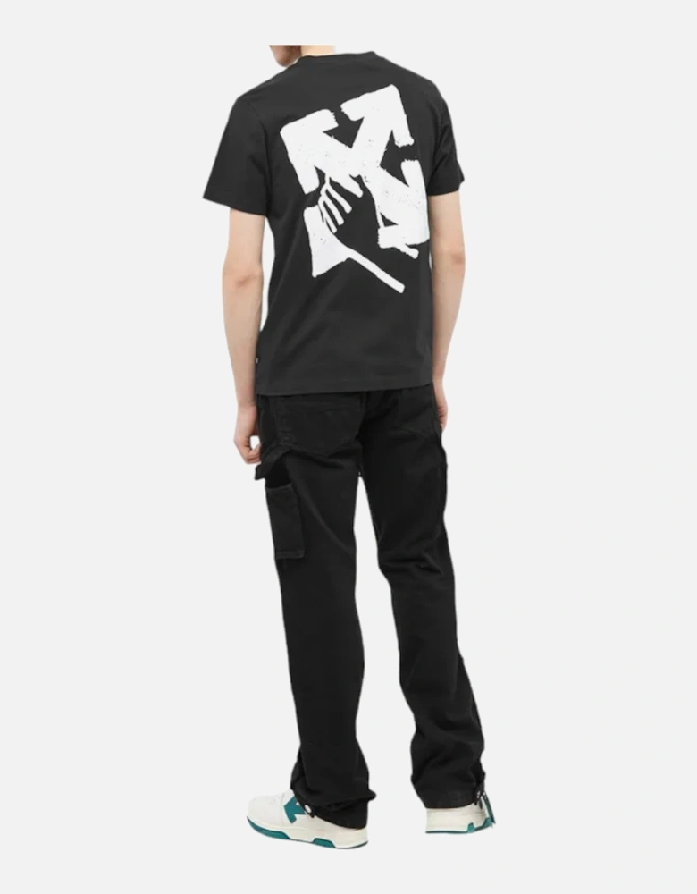Hand Arrow Slim T-Shirt Black
