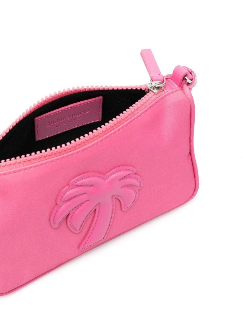 Big Palm Nylon Pouch Pink