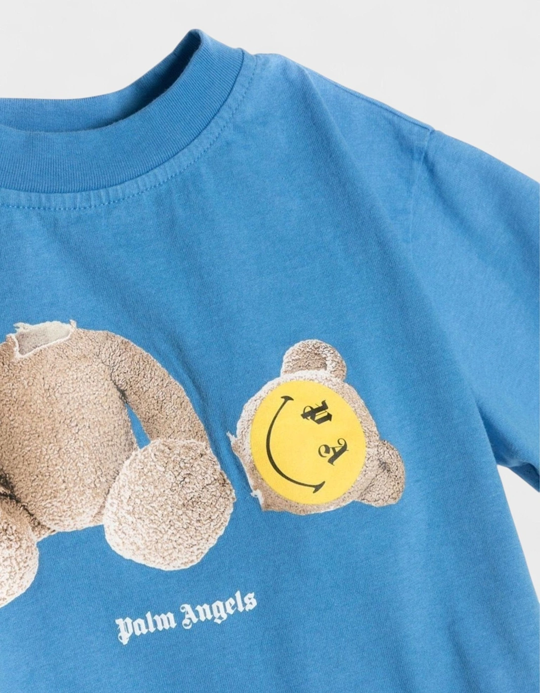 Boys Smiley Bear Shirt Blue