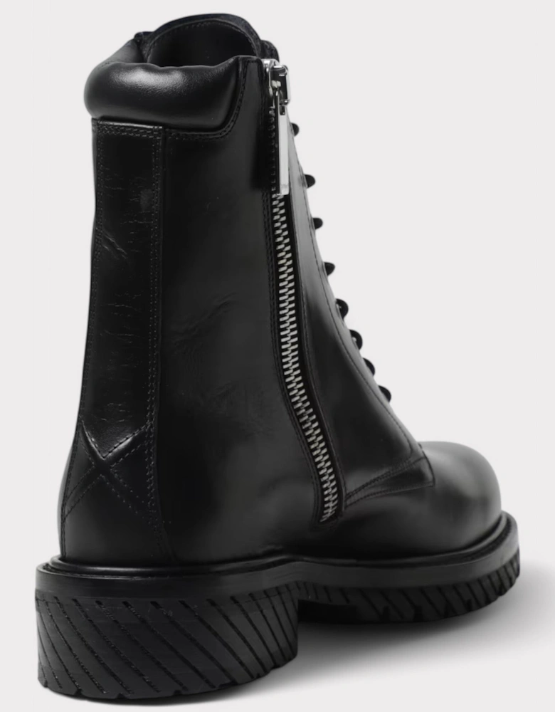 Diag Lace-Up Combat Boot 'Black'