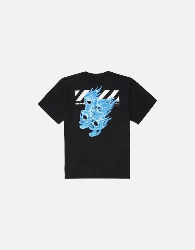 Skeleton Print Short Sleeve Oversized