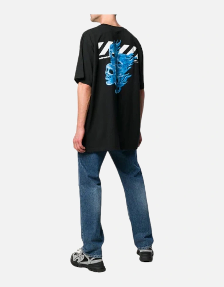 Skeleton Print Short Sleeve Oversized