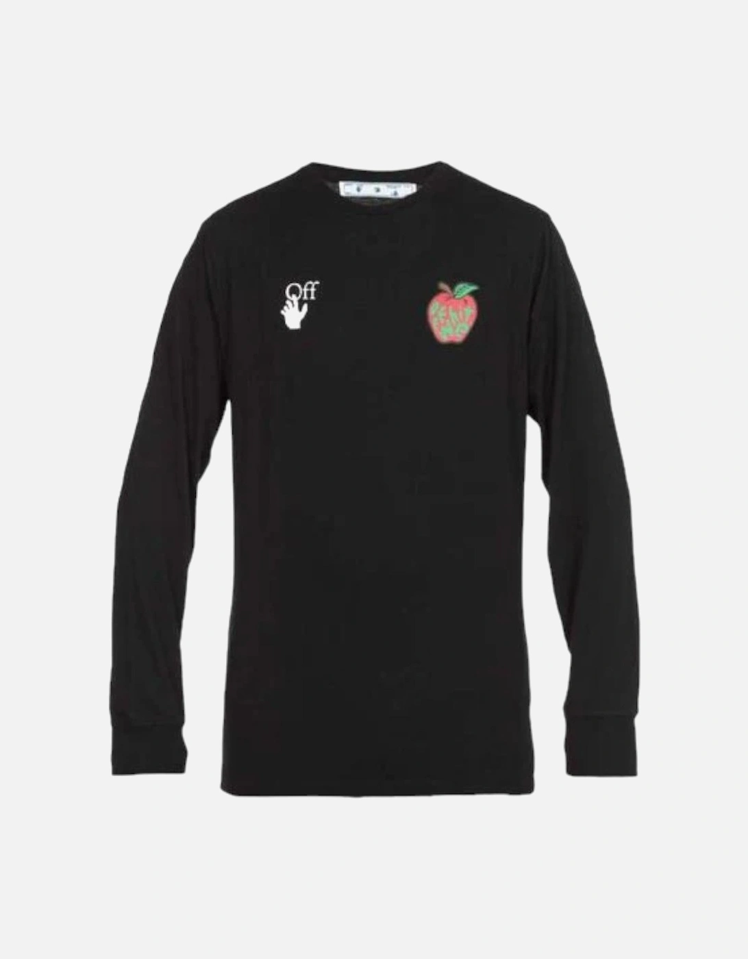 White Snake Mock Neck Long Sleeve T-Shirt, 4 of 3