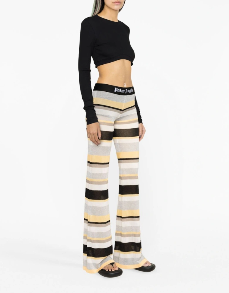 Fitted Ribbed Long Sleeve Tee Black