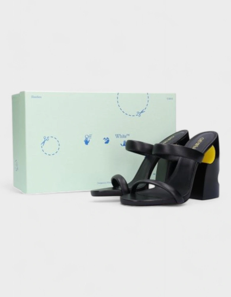 Pop Bulky Nappa Mule Black Yellow