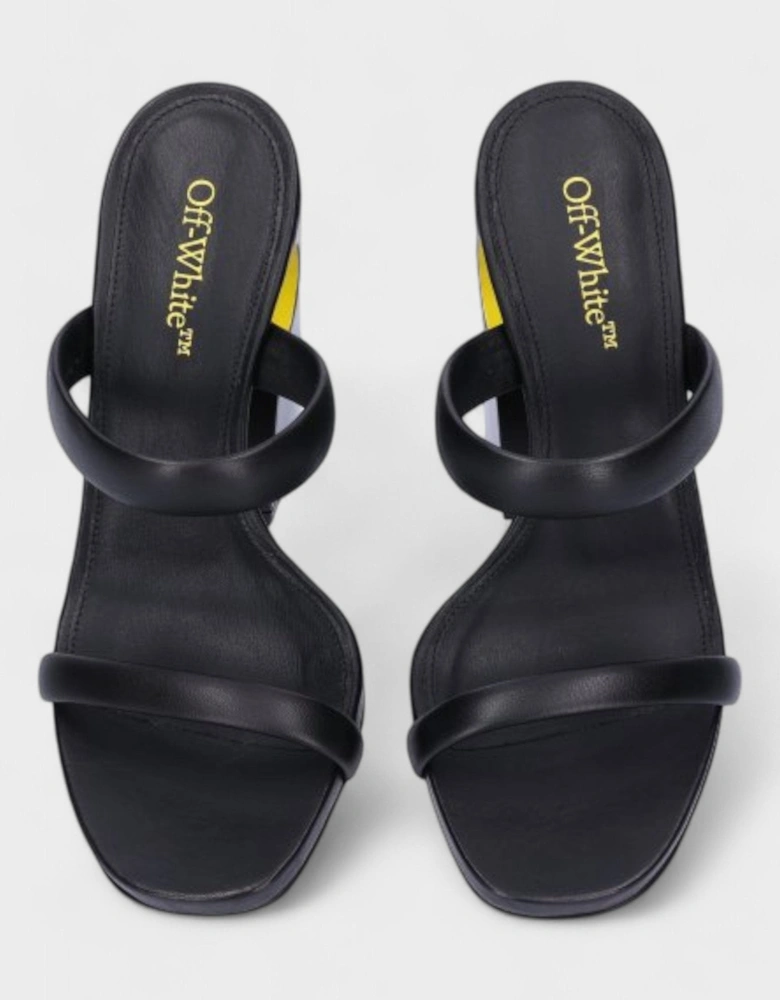 Pop Bulky Nappa Mule Black Yellow