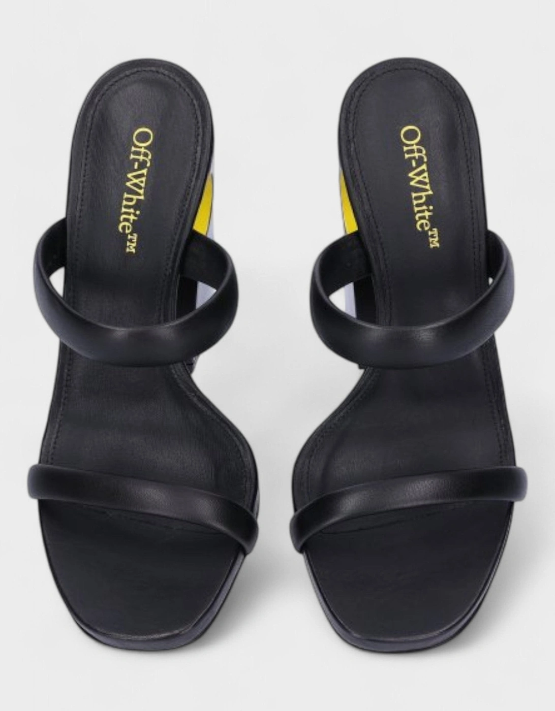Pop Bulky Nappa Mule Black Yellow