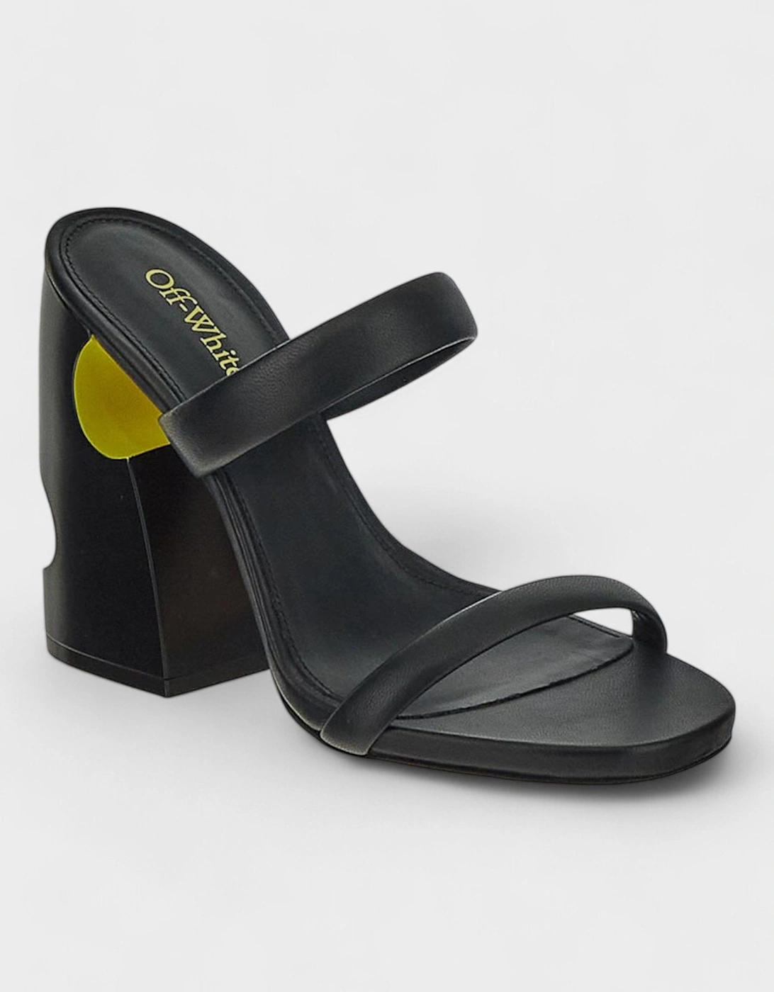 Pop Bulky Nappa Mule Black Yellow, 6 of 5