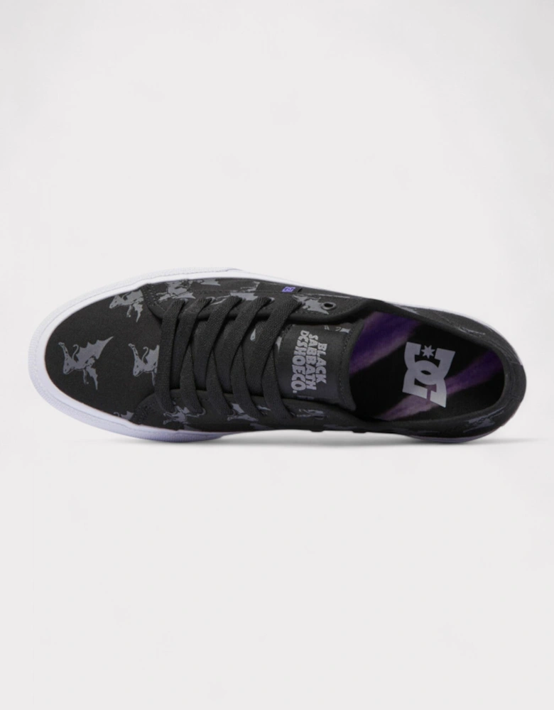 DC x Black Sabbath Manual Canvas Shoes Black