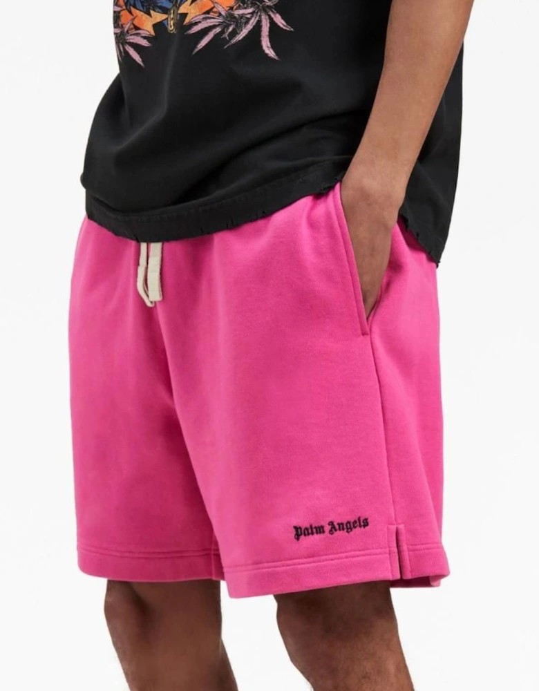 Embroidered Logo Sweatshorts Pink