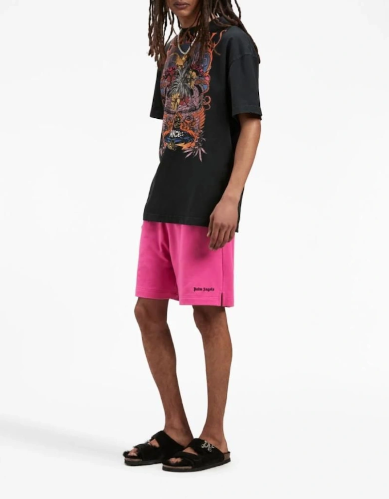 Embroidered Logo Sweatshorts Pink
