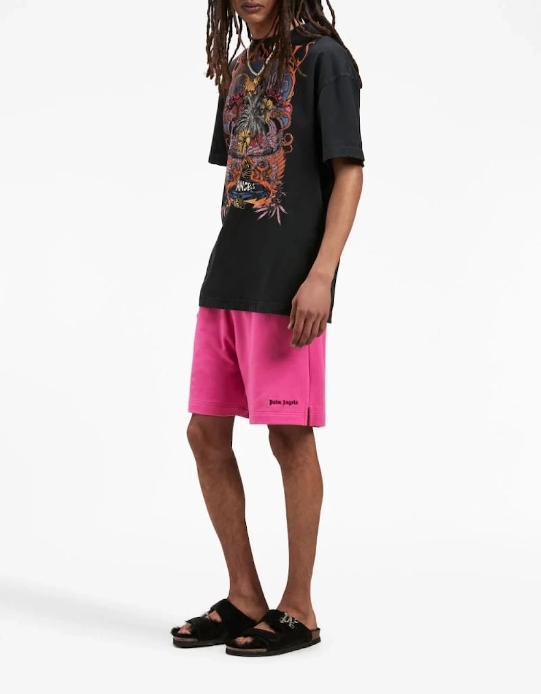 Embroidered Logo Sweatshorts Pink