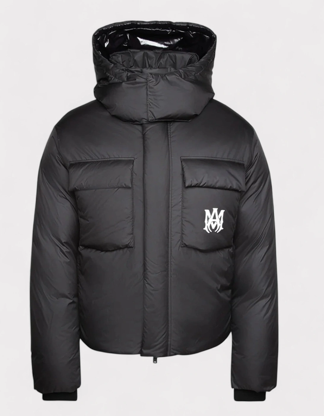 Hooded Down Puffer Jacket Black M, 8 of 7