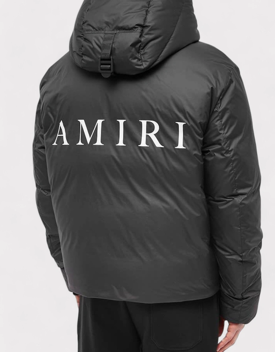Hooded Down Puffer Jacket Black M
