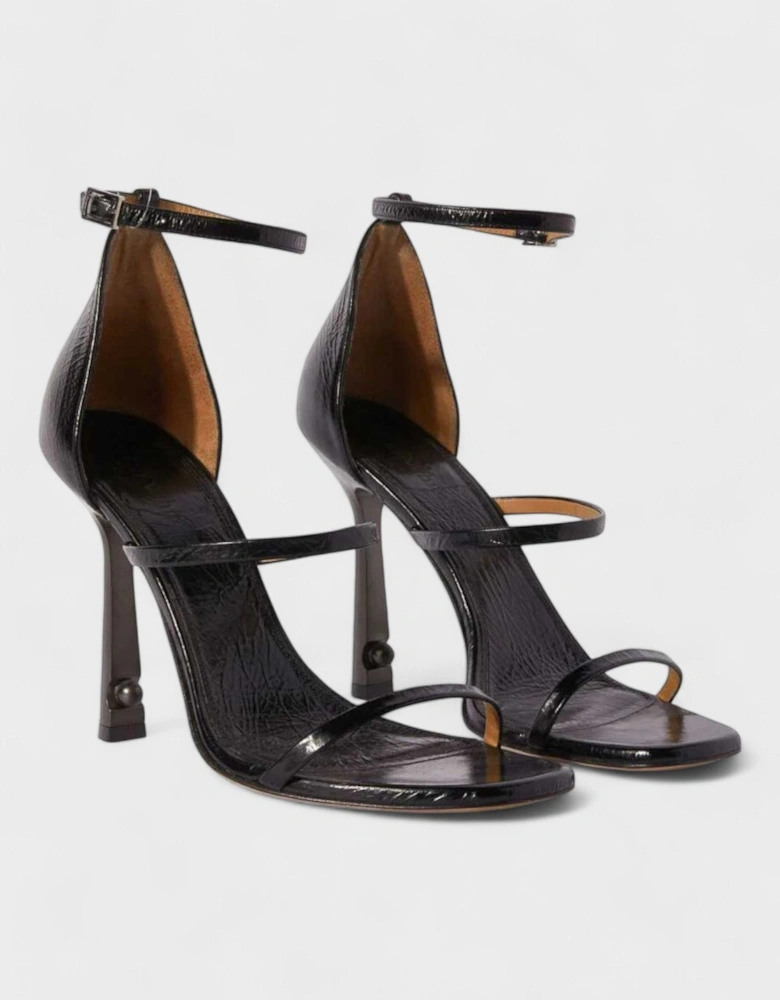 Lollipop Strappy Heels Black