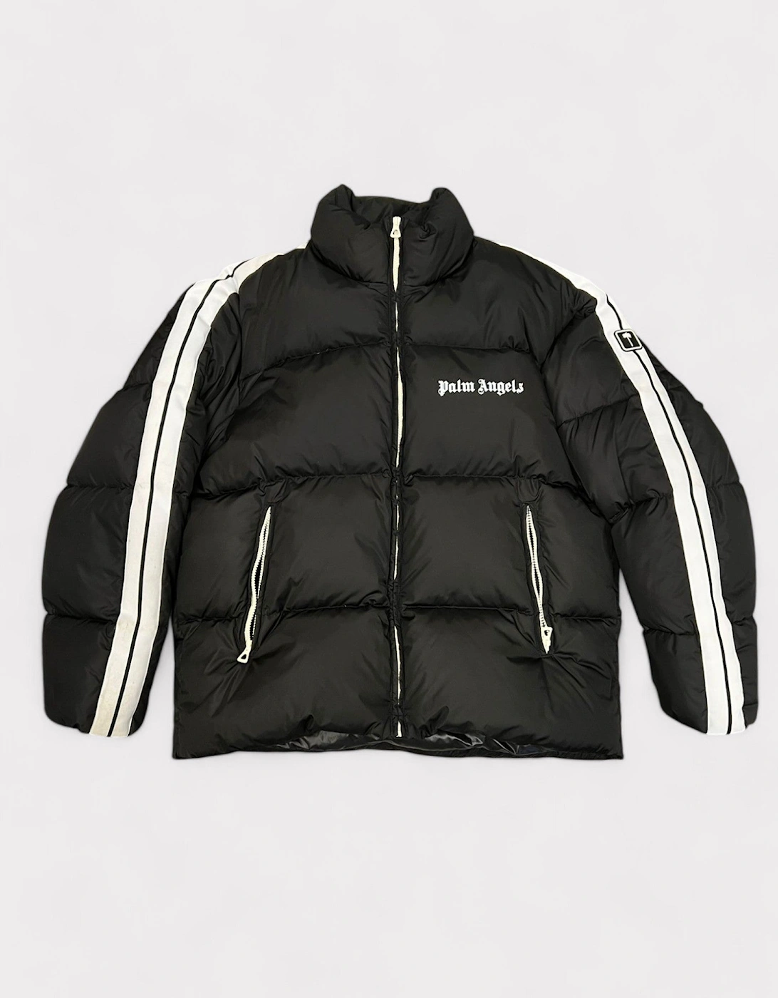 Black Quilted Down Track Jacket Black Wmns L, 8 of 7