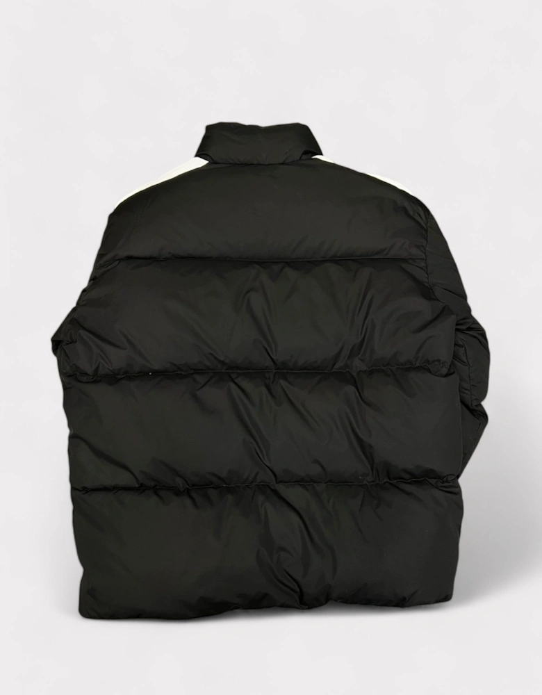 Black Quilted Down Track Jacket Black Wmns L